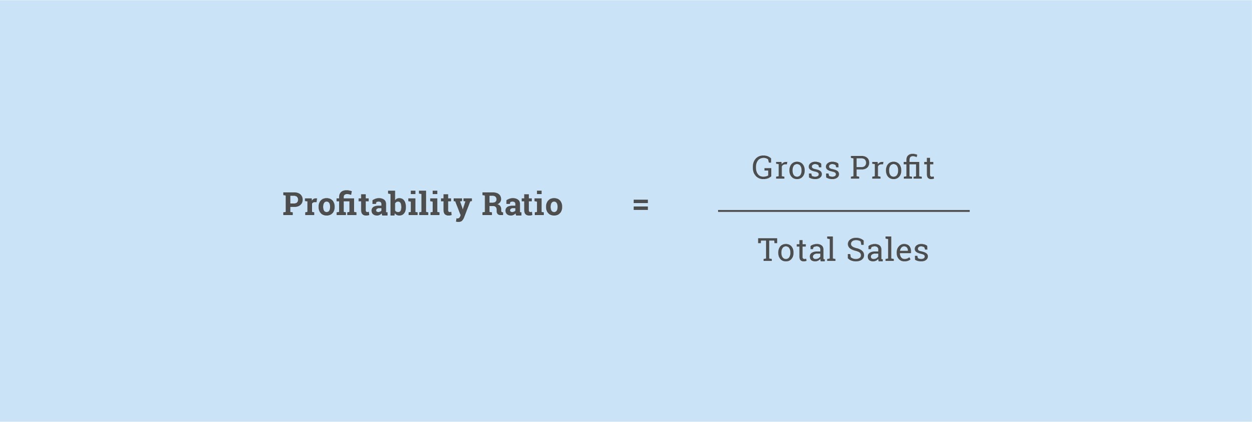 Profitability Ratio Formula